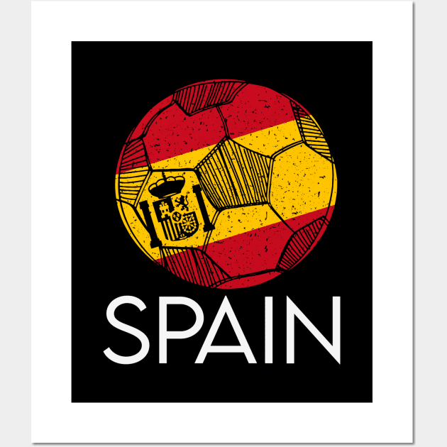 Soccer Spain team gift t-shirt Wall Art by Upswipe.de